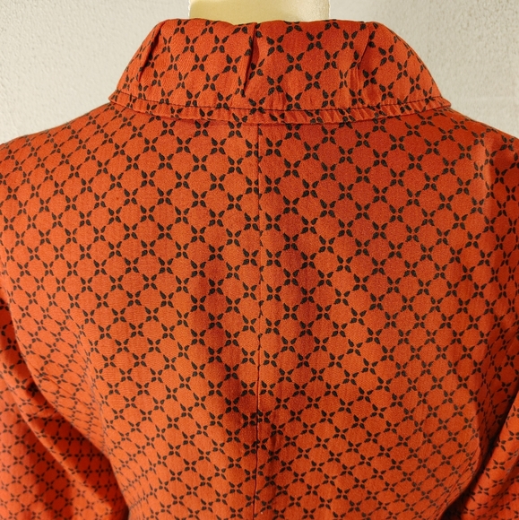 Kim Rogers red and black jacket 3/4 sleeves sz L - Picture 5 of 10